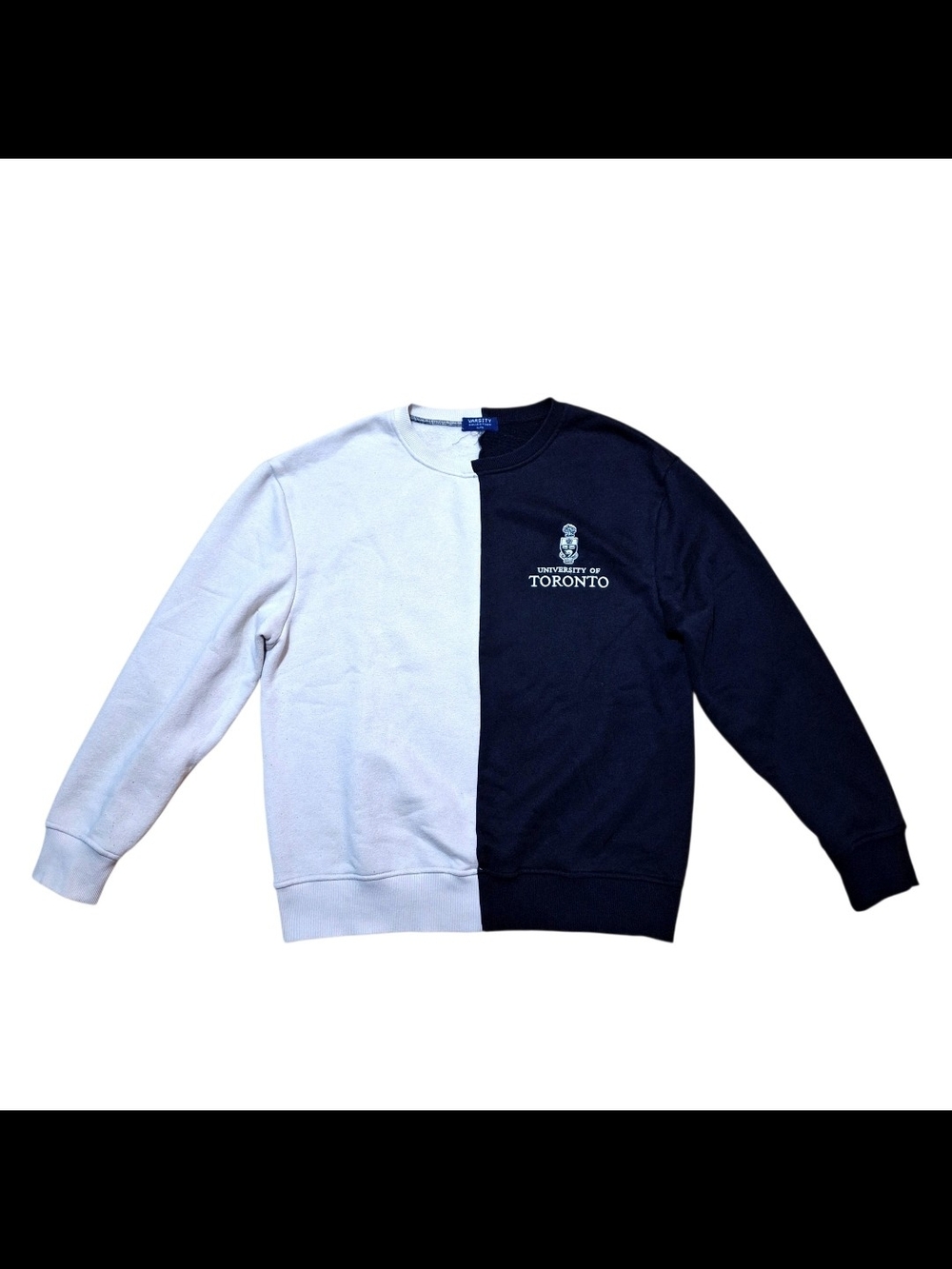 University of Toronto Crewneck Sweatshirt Navy & Beige - XL